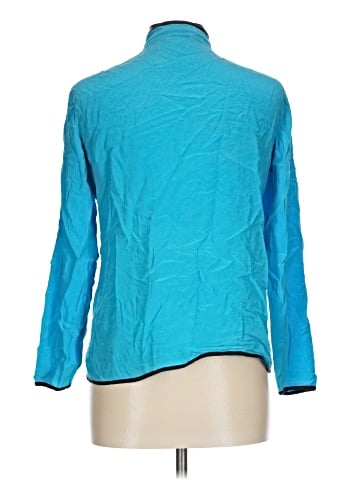 Robbie Bee Long Sleeve Silk Top (view 2)