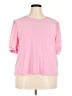 CeCe Pink Short Sleeve Top Size XXL - photo 1