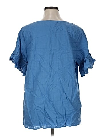 Terra & Sky Short Sleeve Blouse (view 2)