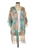 Democracy 100% Polyester Teal Kimono Size S - photo 1