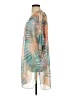 Democracy 100% Polyester Teal Kimono Size S - photo 5