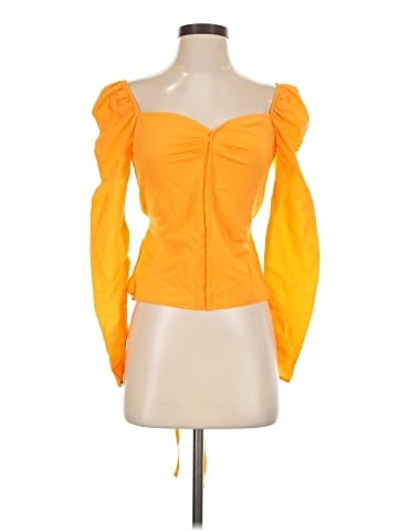 Topshop Long Sleeve Blouse (view 1)