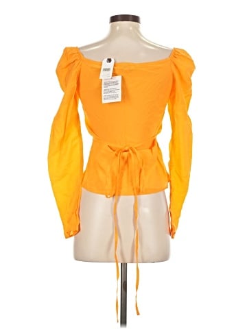 Topshop Long Sleeve Blouse (view 2)