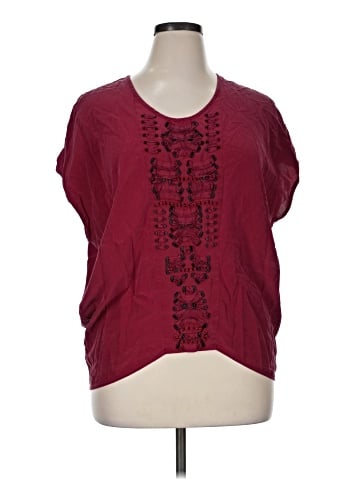 Sachin + Babi Short Sleeve Silk Top (view 1)