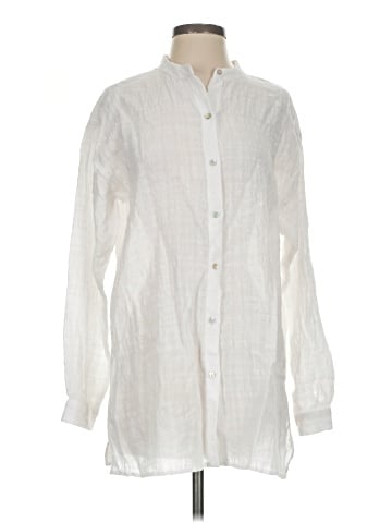 Eileen Fisher Long Sleeve Button-Down Shirt (view 1)