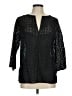 Talbots Black 3/4 Sleeve Blouse Size Med Petite - photo 1
