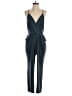BCBGeneration Metallic Teal Jumpsuit Size M - photo 1