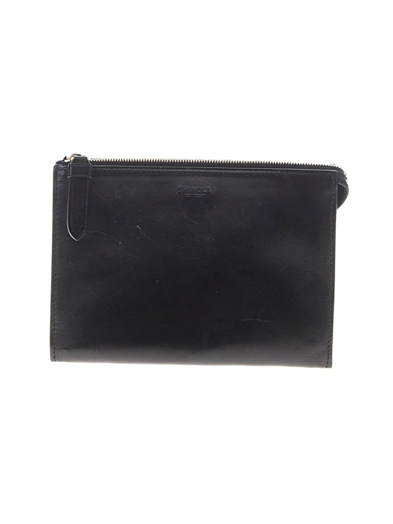 Pre-owned Shinola Leather Clutch In Black