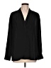 Soft Surroundings 100% Polyester Black Long Sleeve Blouse Size L - photo 1