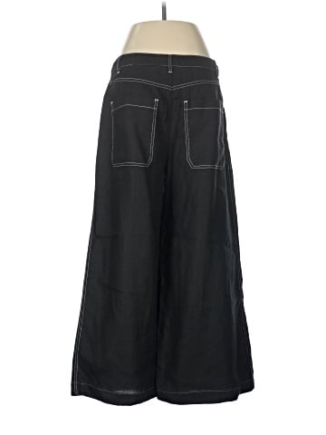 Madewell The Zoe Relaxed Wide Pant in 100% Linen (view 2)