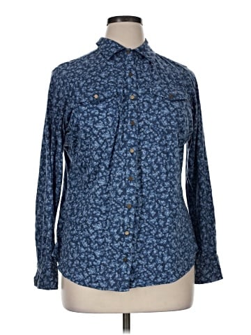 Ruff Hewn Long Sleeve Button-Down Shirt (view 1)