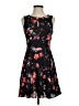 Express 100% Polyester Floral Black Cocktail Dress Size 2 - photo 1