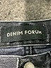 Denim Forum Chevron-herringbone Black Jeans Size 24 waist - photo 7
