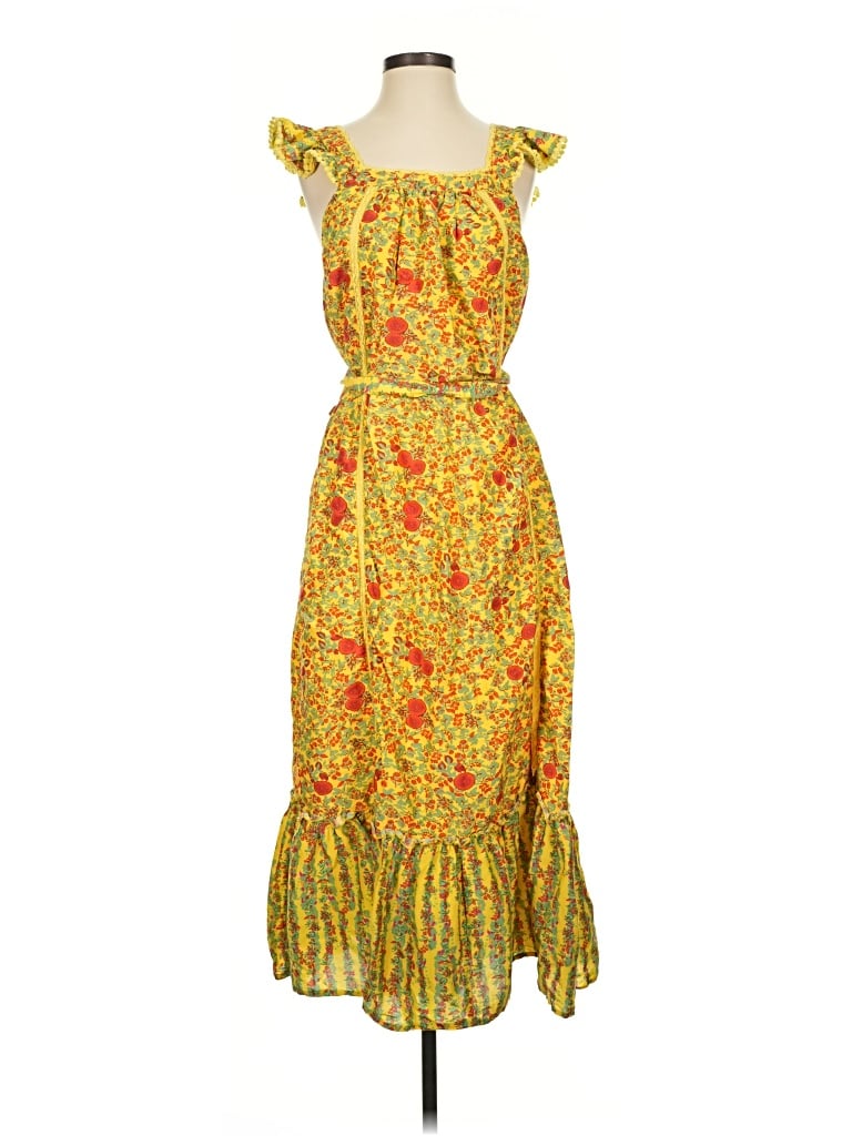 Pre-owned Roller Rabbit Casual Dress In Yellow