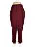Halara 100% Polyester Burgundy Casual Pants Size L (petite) - photo 1
