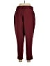 Halara 100% Polyester Burgundy Casual Pants Size L (petite) - photo 2