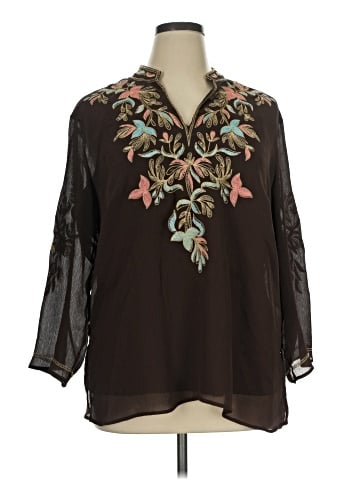 Silkland 3/4 Sleeve Blouse (view 1)