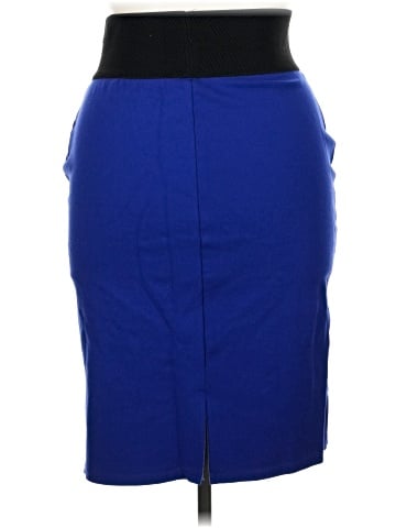 Ashley Blue Formal Skirt (view 2)