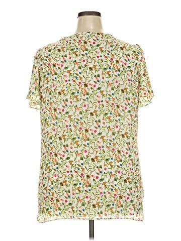 Rose + Olive Short Sleeve Blouse (view 2)