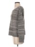 Eileen Fisher 100% Linen Metallic Gray Pullover Sweater Size S - photo 5