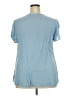 Cato 100% Rayon Blue Short Sleeve Blouse Size 18 - photo 2