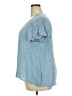 Cato 100% Rayon Blue Short Sleeve Blouse Size 18 - photo 5