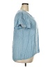 Cato 100% Rayon Blue Short Sleeve Blouse Size 18 - photo 4