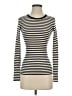 Theory 100% Wool Stripes Ivory Wool Pullover Sweater Size P (petite) - photo 1