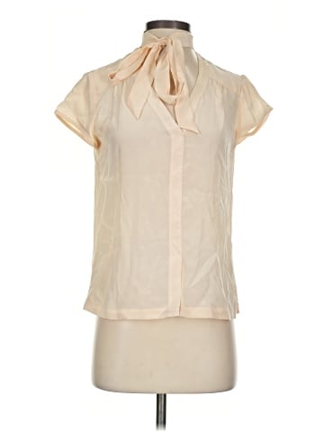 Nanette Lepore Short Sleeve Silk Top (view 1)