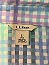 L.L.Bean Houndstooth Blue Long Sleeve Button-Down Shirt Size L (petite) - photo 7