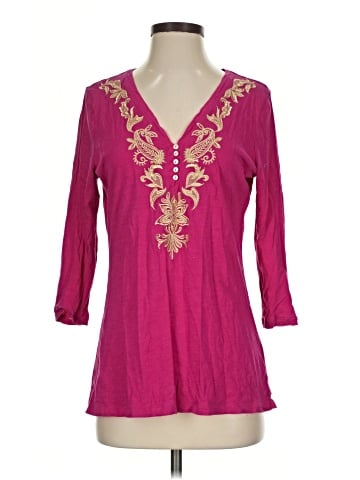 Lauren by Ralph Lauren 3/4 Sleeve T-Shirt (view 1)