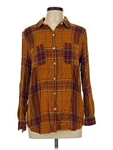 Mossimo Supply Co. Long Sleeve Button-Down Shirt (view 1)