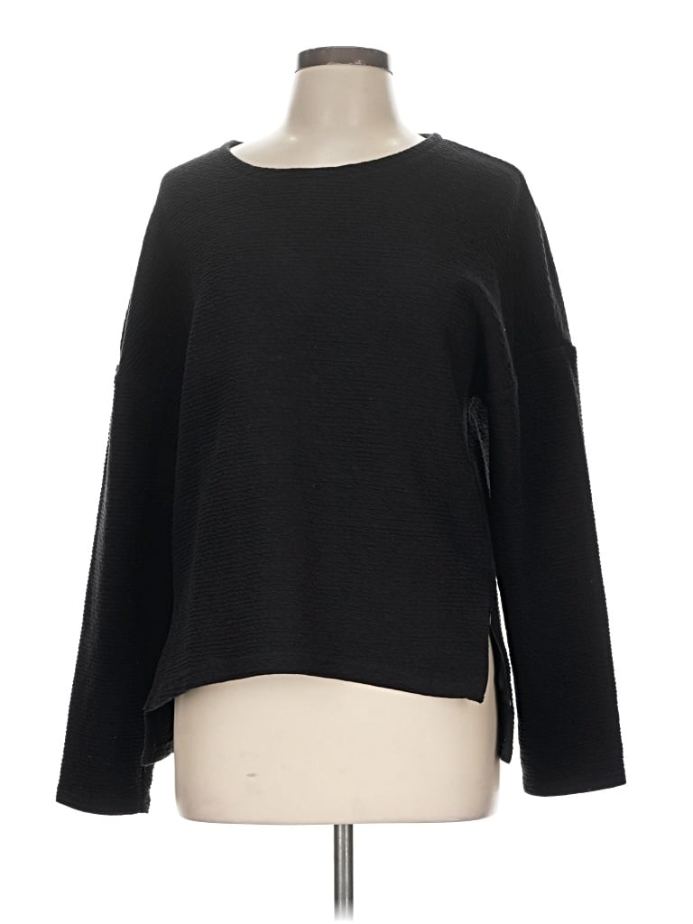 Pre-owned Athletic Works Long Sleeve T-shirt In Black