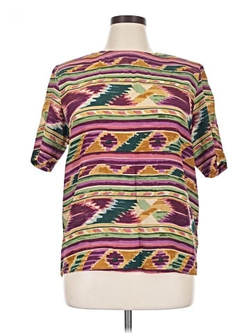 August Max Woman Short Sleeve Silk Top (view 1)