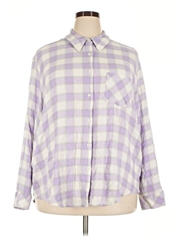 Lane Bryant Long Sleeve Button-Down Shirt (view 1)