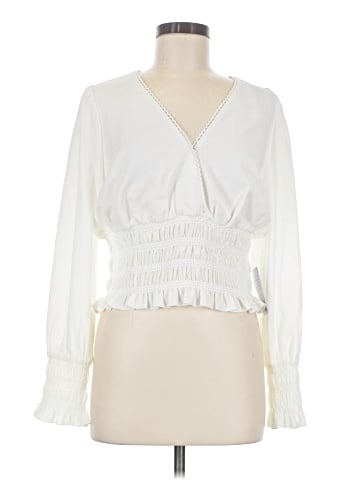 WAYF Long Sleeve Blouse (view 1)