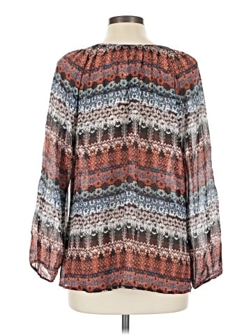 Garnet Hill Long Sleeve Silk Top (view 2)