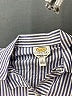 Talbots Stripes Blue 3/4 Sleeve Button-Down Shirt Size 4 Petite - photo 7