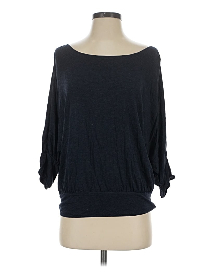 Pre-owned Studio M 3/4 Sleeve T-shirt In Blue