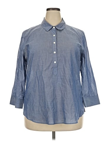 Van Heusen 3/4 Sleeve Button-Down Shirt (view 1)
