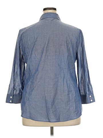 Van Heusen 3/4 Sleeve Button-Down Shirt (view 2)