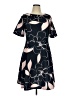 DKNY Print Black Casual Dress Size 14 - photo 1