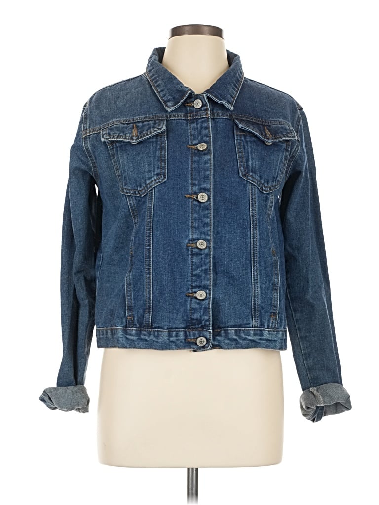 Pre-owned Shein Denim Jacket In Blue