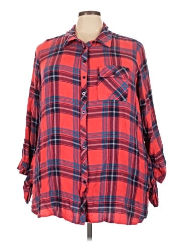 Tolani 3/4 Sleeve Button-Down Shirt (view 1)