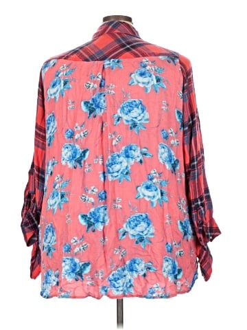 Tolani 3/4 Sleeve Button-Down Shirt (view 2)