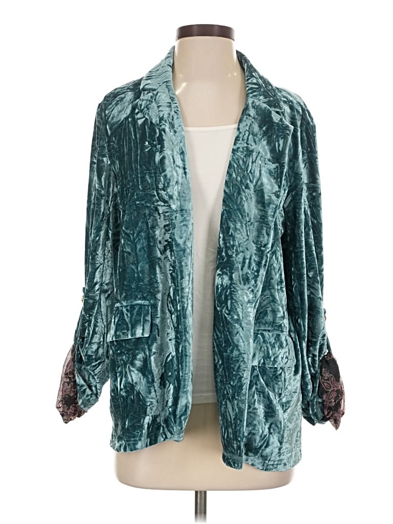 Pre-owned Mystree Blazer Jacket In Teal