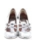 J.Crew Metallic Silver Heels Size 9 1/2 - photo 2