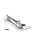 J.Crew Metallic Silver Heels Size 9 1/2 - photo 1