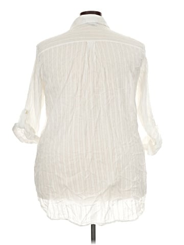 Club Z Collection 3/4 Sleeve Button-Down Shirt (view 2)