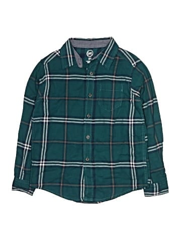 Wonder Nation Long Sleeve Button-Down Shirt (view 1)